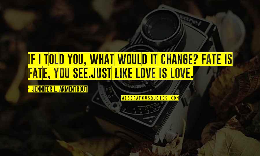 What If I Love You Quotes By Jennifer L. Armentrout: If I told you, what would it change?