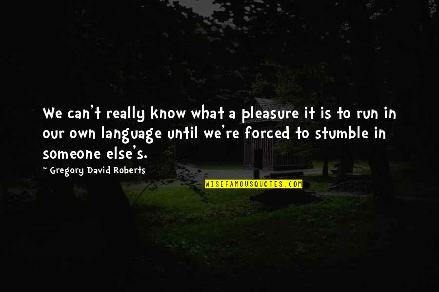 What If I Stumble Quotes By Gregory David Roberts: We can't really know what a pleasure it What If I Stumble Quotes By Gregory David Roberts: We can't really know what a pleasure it