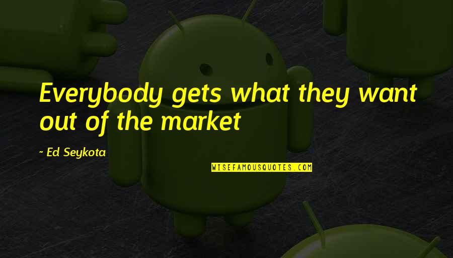 What Is A Market Quotes By Ed Seykota: Everybody gets what they want out of the What Is A Market Quotes By Ed Seykota: Everybody gets what they want out of the