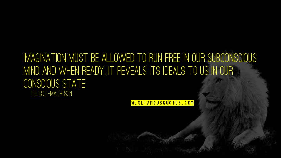 What Is Being Homesick Quotes By Lee Bice-Matheson: Imagination must be allowed to run free in