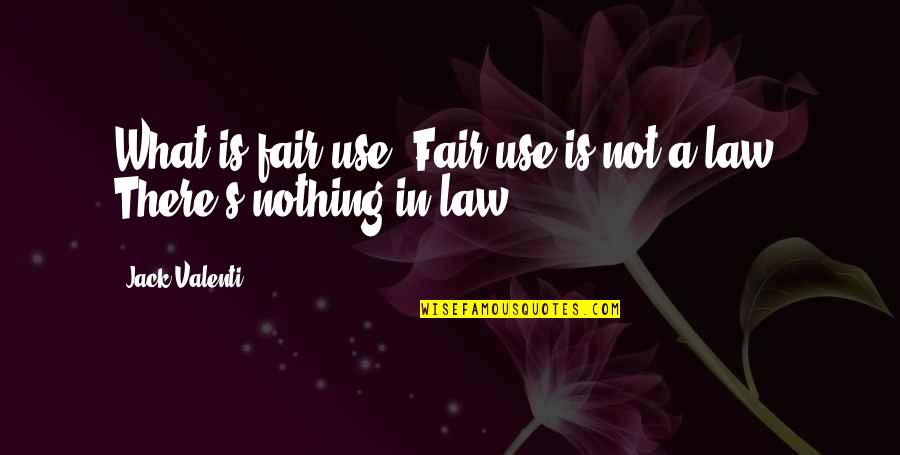 What Is Fair Quotes By Jack Valenti: What is fair use? Fair use is not