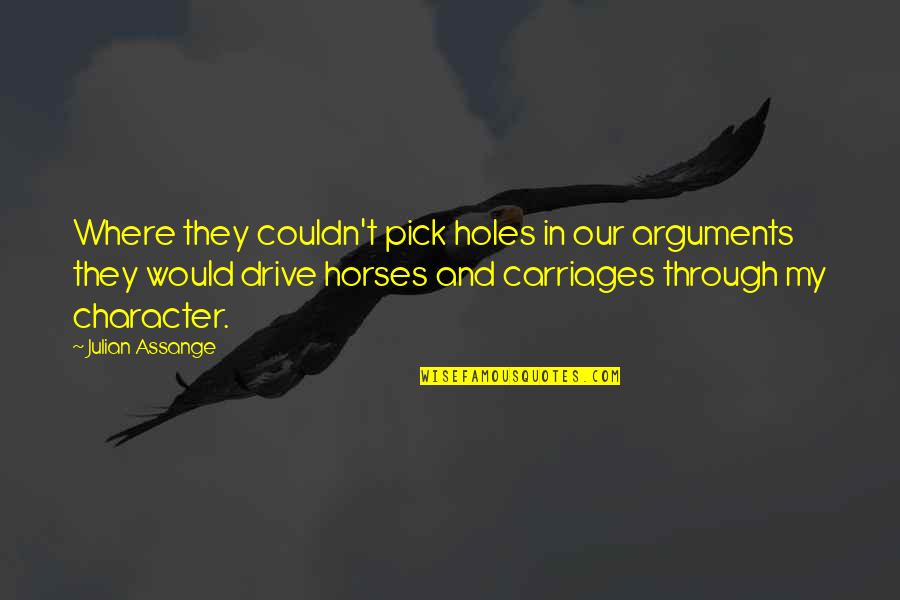 What Is Inside Quote Quotes By Julian Assange: Where they couldn't pick holes in our arguments