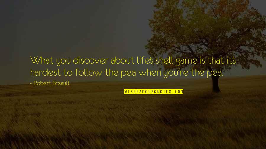 What Is Life Funny Quotes By Robert Breault: What you discover about life's shell game is