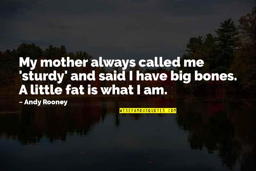What Is Mother Quotes By Andy Rooney: My mother always called me 'sturdy' and said What Is Mother Quotes By Andy Rooney: My mother always called me 'sturdy' and said