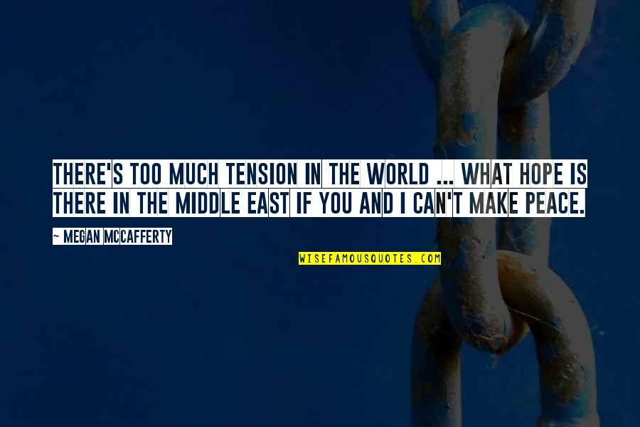 What Is Peace Quotes By Megan McCafferty: There's too much tension in the world ... What Is Peace Quotes By Megan McCafferty: There's too much tension in the world ...