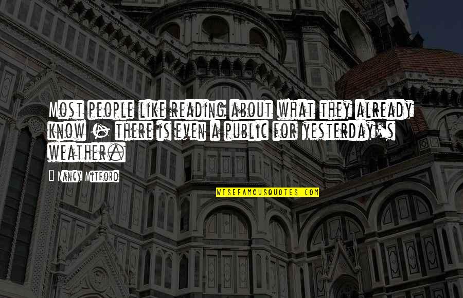 What Is Reading Quotes By Nancy Mitford: Most people like reading about what they already What Is Reading Quotes By Nancy Mitford: Most people like reading about what they already