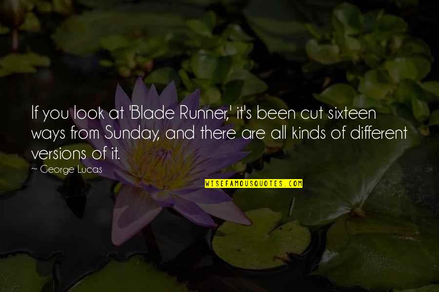 What Is Sociology Quotes By George Lucas: If you look at 'Blade Runner,' it's been