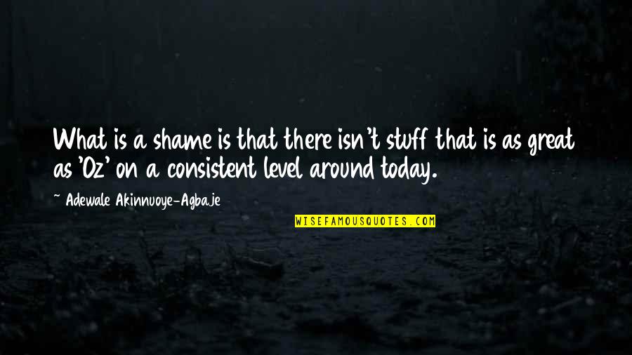 What Is Today Quotes By Adewale Akinnuoye-Agbaje: What is a shame is that there isn't What Is Today Quotes By Adewale Akinnuoye-Agbaje: What is a shame is that there isn't