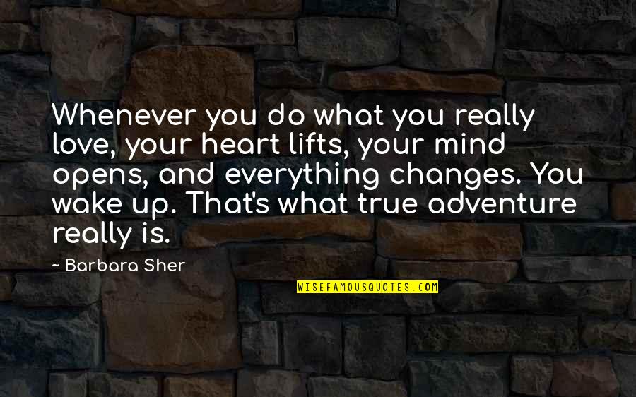 What Is True Love Quotes By Barbara Sher: Whenever you do what you really love, your What Is True Love Quotes By Barbara Sher: Whenever you do what you really love, your