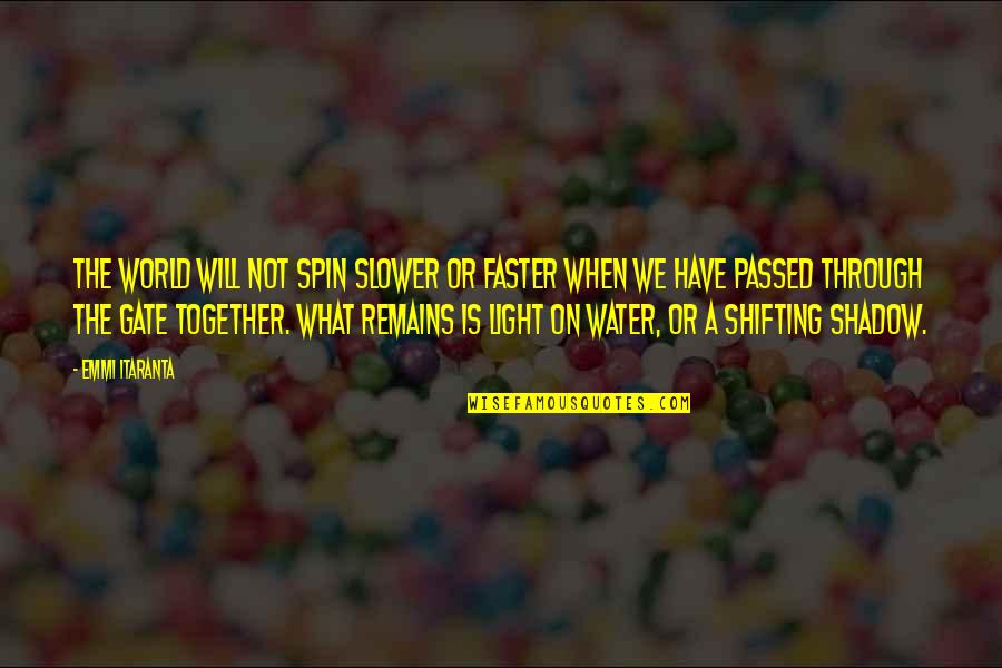 What Is Water Quotes By Emmi Itaranta: The world will not spin slower or faster What Is Water Quotes By Emmi Itaranta: The world will not spin slower or faster