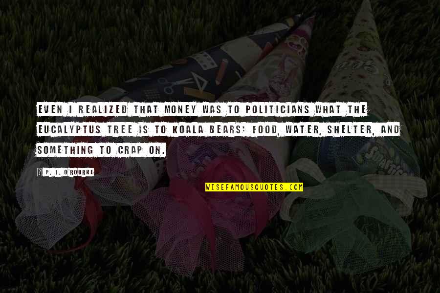 What Is Water Quotes By P. J. O'Rourke: Even I realized that money was to politicians What Is Water Quotes By P. J. O'Rourke: Even I realized that money was to politicians