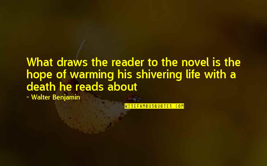 What Life Is About Quotes By Walter Benjamin: What draws the reader to the novel is