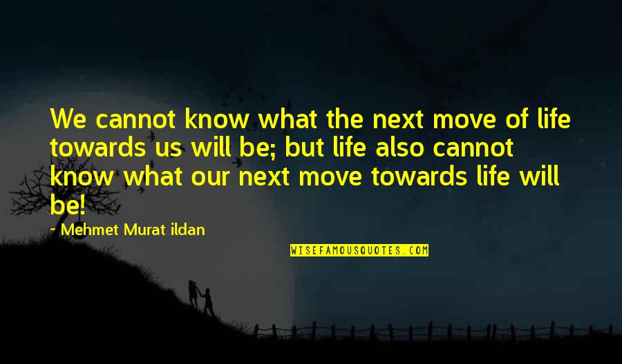 What Next In Life Quotes By Mehmet Murat Ildan: We cannot know what the next move of