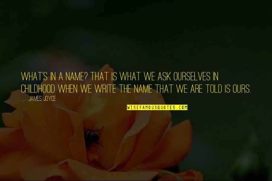 What S In A Name Quotes By James Joyce: What's in a name? That is what we What S In A Name Quotes By James Joyce: What's in a name? That is what we
