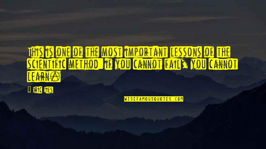What Was Vince Lombardi Famous Quotes By Eric Ries: This is one of the most important lessons