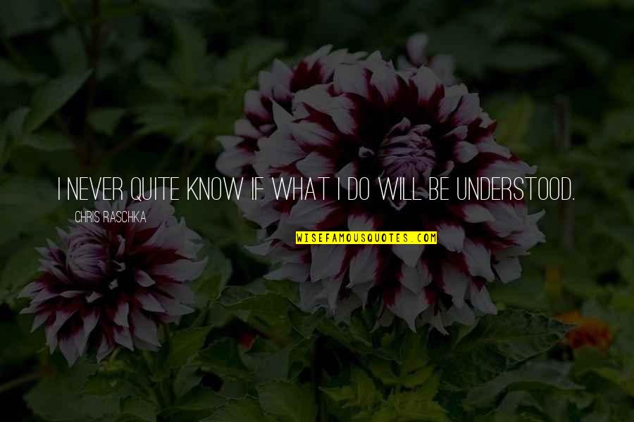 What Will I Do Quotes By Chris Raschka: I never quite know if what I do