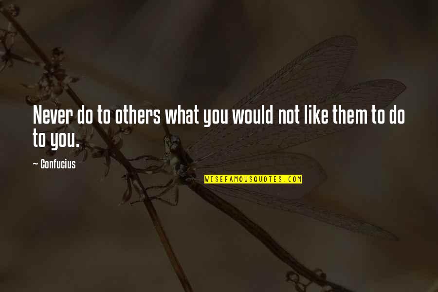 What You Like To Do Quotes By Confucius: Never do to others what you would not