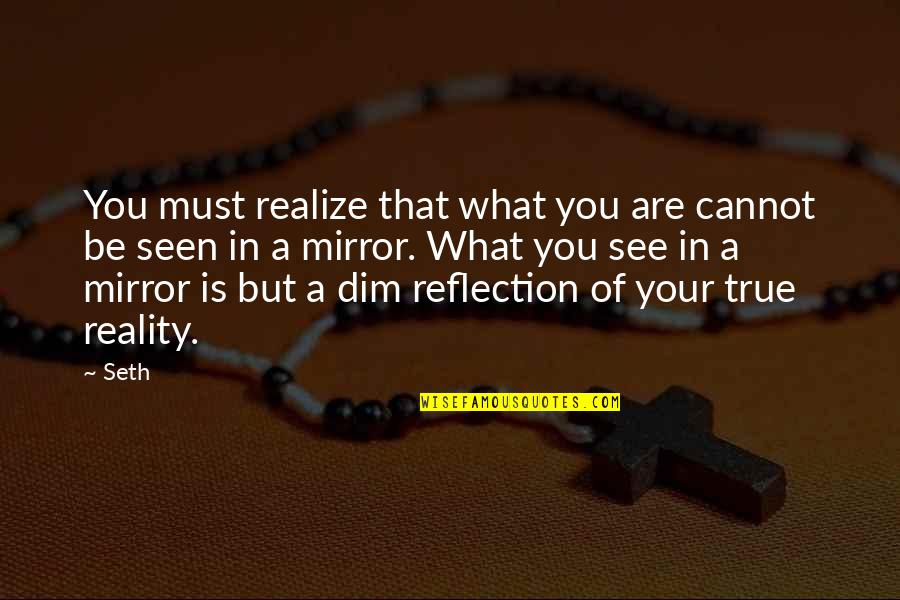 What You See Quotes By Seth: You must realize that what you are cannot What You See Quotes By Seth: You must realize that what you are cannot