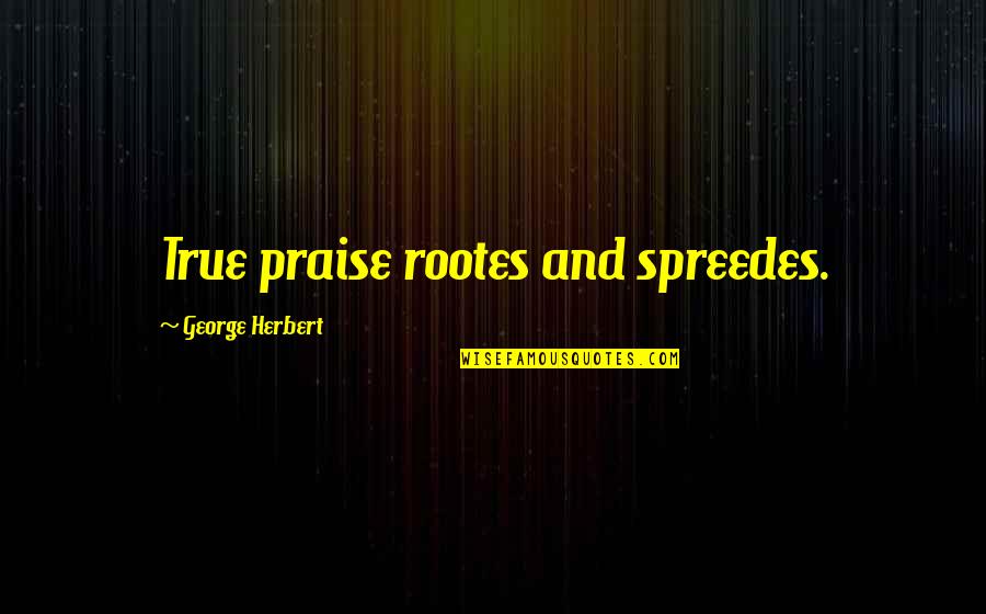 Whatare Quotes By George Herbert: True praise rootes and spreedes. Whatare Quotes By George Herbert: True praise rootes and spreedes.