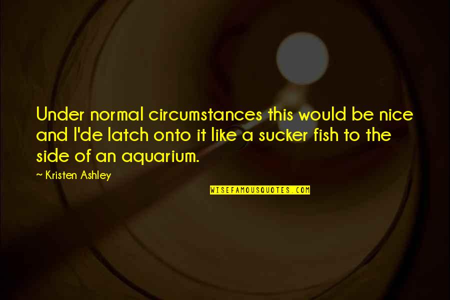 Whatever Life Throws Quotes By Kristen Ashley: Under normal circumstances this would be nice and