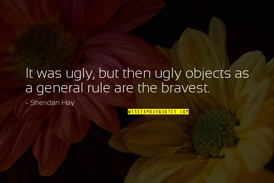 Whatifs Quotes By Sheridan Hay: It was ugly, but then ugly objects as