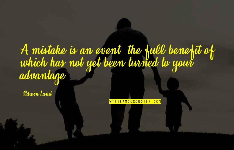 Whatsapp Last Seen Funny Quotes By Edwin Land: A mistake is an event, the full benefit Whatsapp Last Seen Funny Quotes By Edwin Land: A mistake is an event, the full benefit