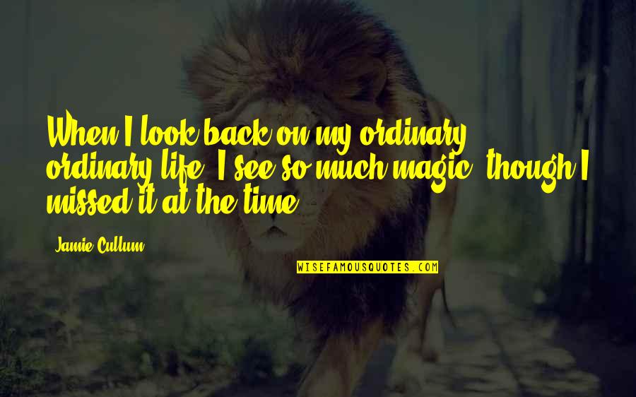 When I Look Back Quotes By Jamie Cullum: When I look back on my ordinary, ordinary