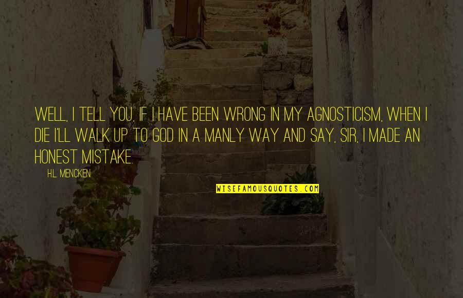 When You Have God Quotes By H.L. Mencken: Well, I tell you, if I have been