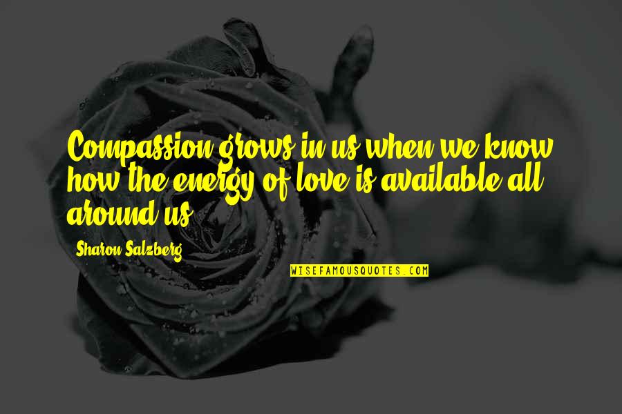 When Your Energy Is Off Quotes By Sharon Salzberg: Compassion grows in us when we know how