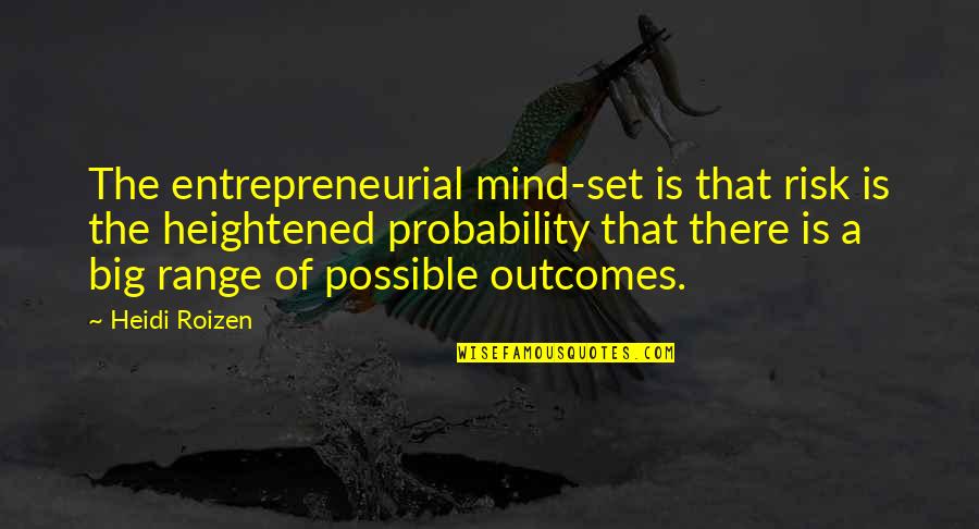 When Your Mom Passed Away Quotes By Heidi Roizen: The entrepreneurial mind-set is that risk is the When Your Mom Passed Away Quotes By Heidi Roizen: The entrepreneurial mind-set is that risk is the