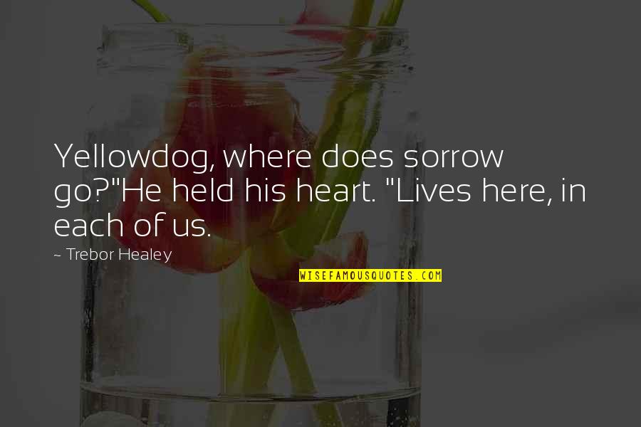 Where To Go From Here Quotes By Trebor Healey: Yellowdog, where does sorrow go?"He held his heart.
