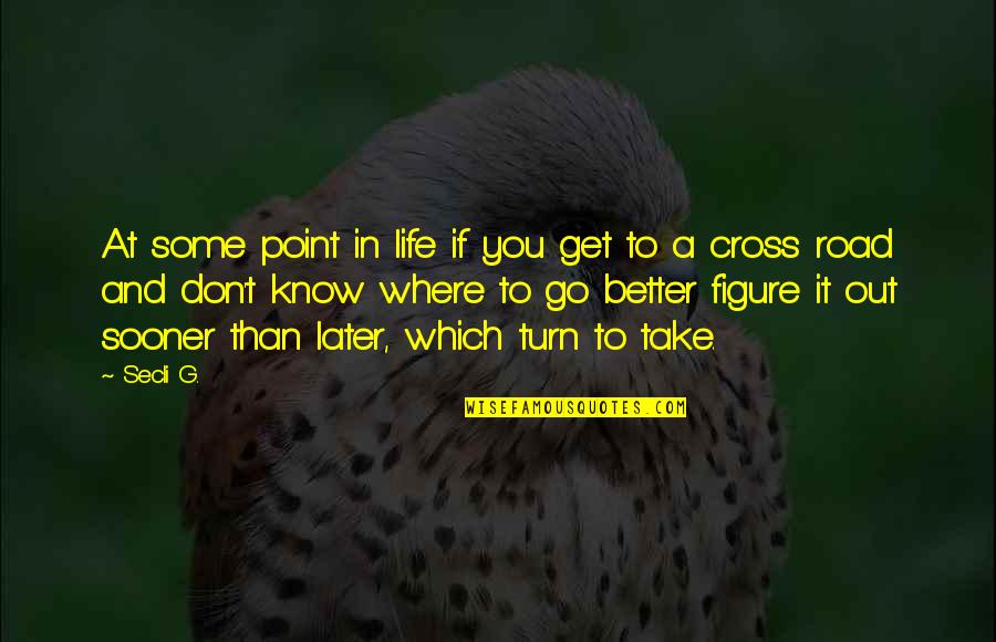 Where To Go In Life Quotes By Secli G.: At some point in life if you get