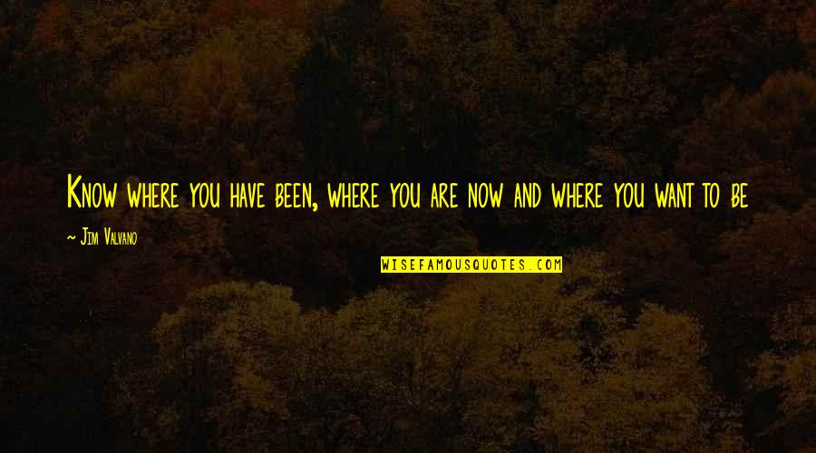 Where U Been Quotes By Jim Valvano: Know where you have been, where you are