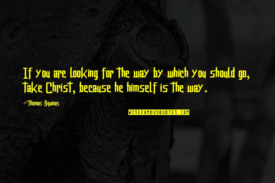 Which Way Should I Go Quotes By Thomas Aquinas: If you are looking for the way by