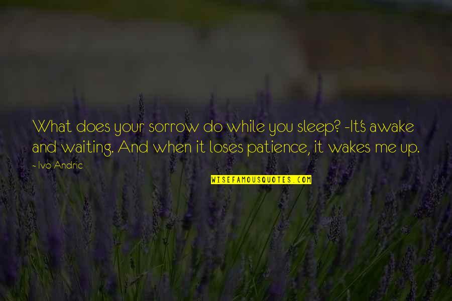 While Waiting Quotes By Ivo Andric: What does your sorrow do while you sleep?