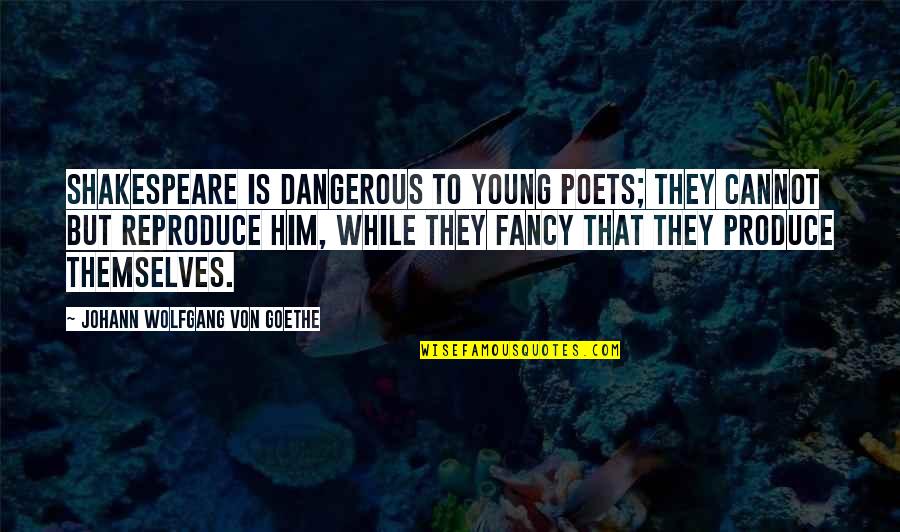 While We're Young Quotes By Johann Wolfgang Von Goethe: Shakespeare is dangerous to young poets; they cannot