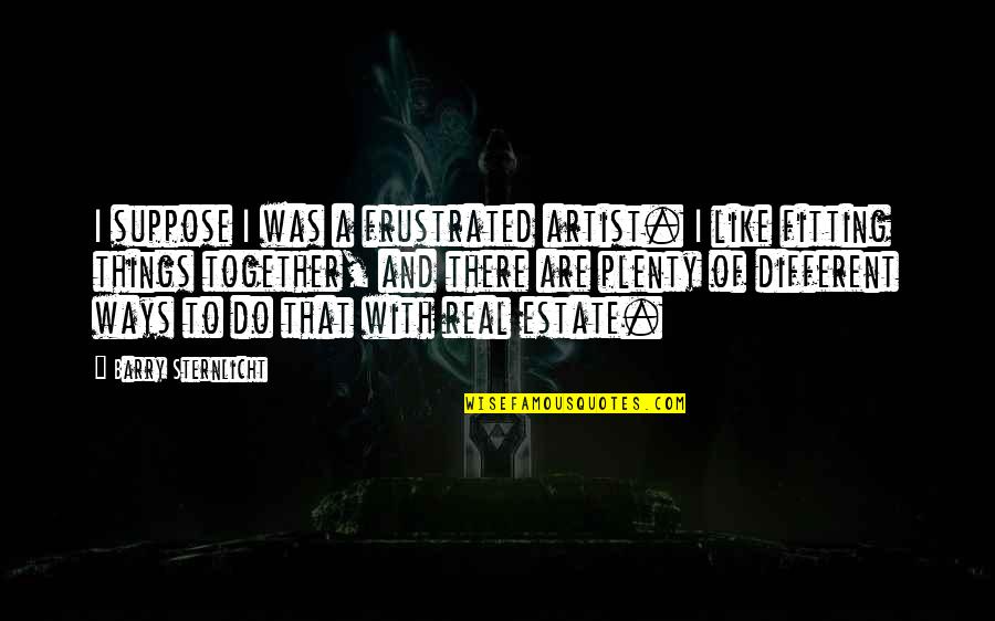 Whipstroke Quotes By Barry Sternlicht: I suppose I was a frustrated artist. I Whipstroke Quotes By Barry Sternlicht: I suppose I was a frustrated artist. I