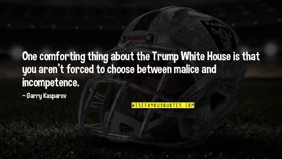 White Twitter Quotes By Garry Kasparov: One comforting thing about the Trump White House White Twitter Quotes By Garry Kasparov: One comforting thing about the Trump White House