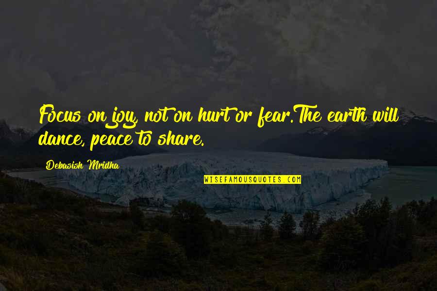 Whitt Quotes By Debasish Mridha: Focus on joy, not on hurt or fear.The Whitt Quotes By Debasish Mridha: Focus on joy, not on hurt or fear.The