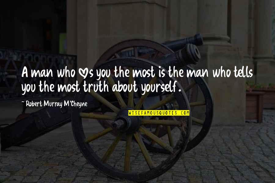 Who Am I Christian Quotes By Robert Murray M'Cheyne: A man who loves you the most is Who Am I Christian Quotes By Robert Murray M'Cheyne: A man who loves you the most is
