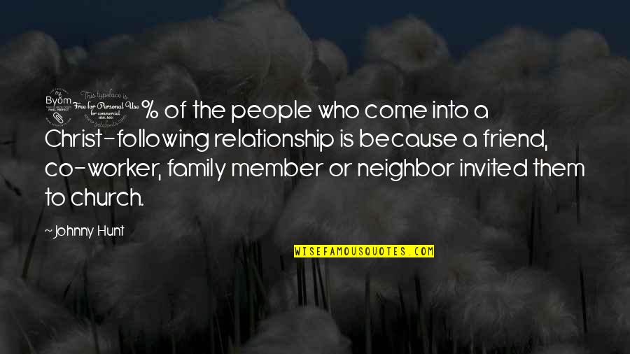 Who Christ Is Quotes By Johnny Hunt: 80% of the people who come into a Who Christ Is Quotes By Johnny Hunt: 80% of the people who come into a