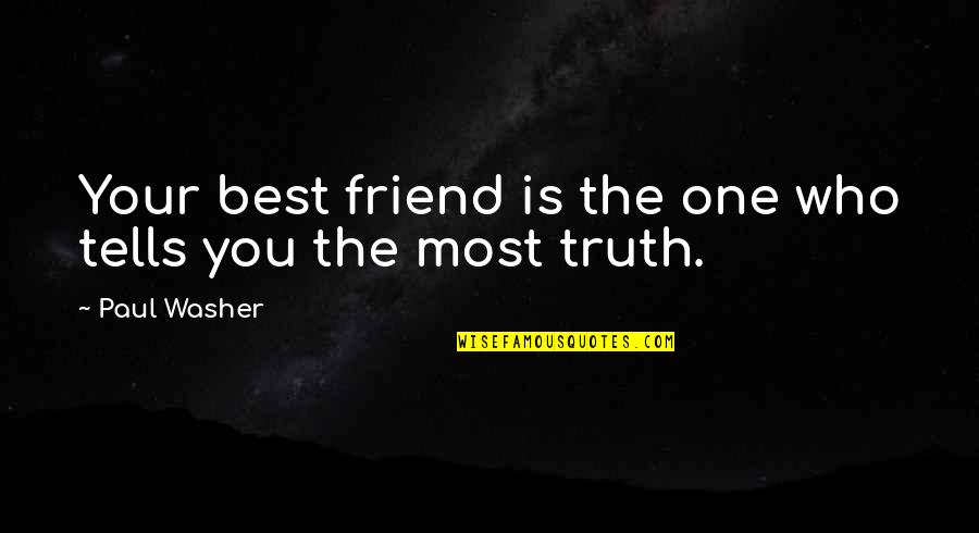 Who Is Your Best Friend Quotes By Paul Washer: Your best friend is the one who tells