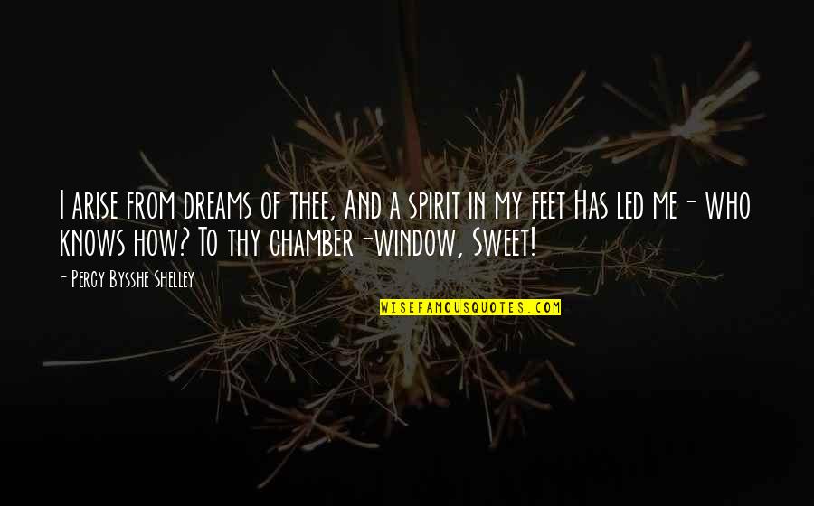 Who Knows Me Best Quotes By Percy Bysshe Shelley: I arise from dreams of thee, And a Who Knows Me Best Quotes By Percy Bysshe Shelley: I arise from dreams of thee, And a