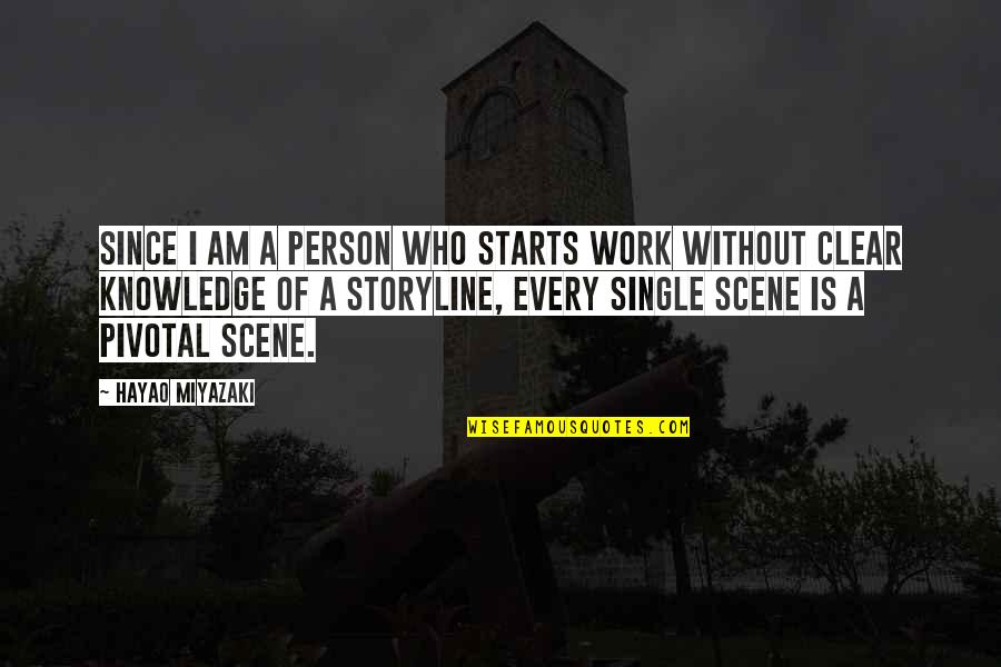 Who Single Quotes By Hayao Miyazaki: Since I am a person who starts work