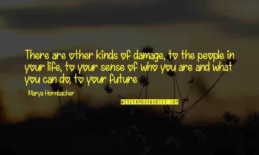 Who You Are In Life Quotes By Marya Hornbacher: There are other kinds of damage, to the