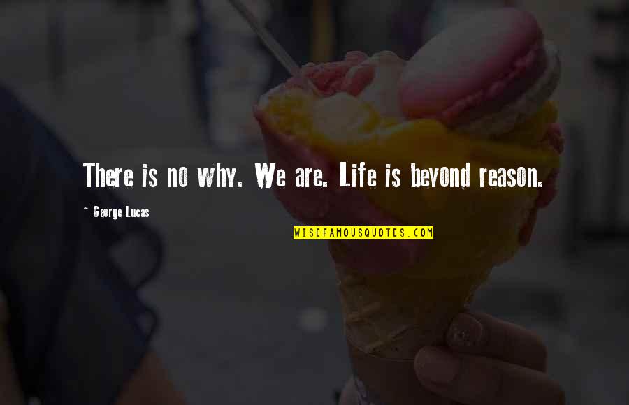 Why Are There Quotes By George Lucas: There is no why. We are. Life is