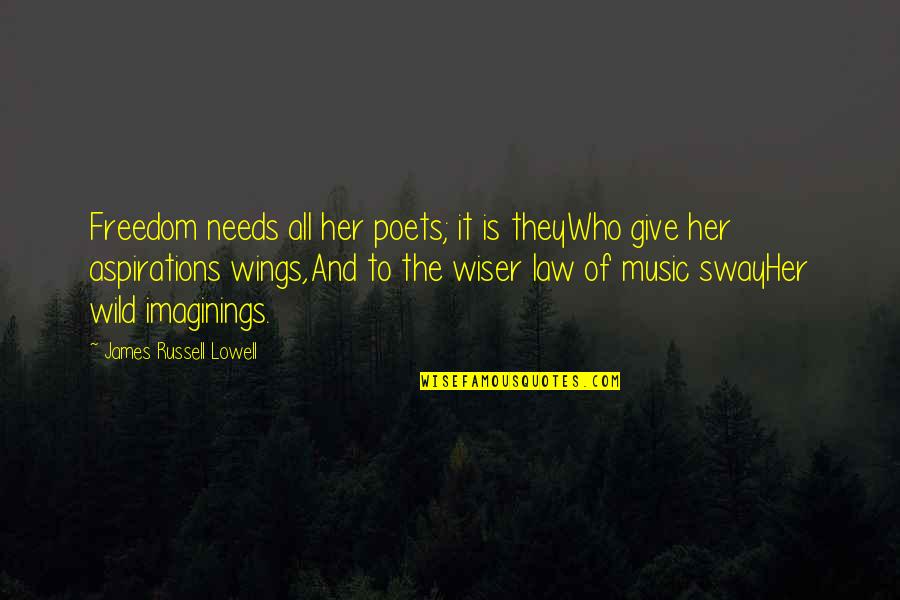 Why Are You Mean To Me Quotes By James Russell Lowell: Freedom needs all her poets; it is theyWho Why Are You Mean To Me Quotes By James Russell Lowell: Freedom needs all her poets; it is theyWho