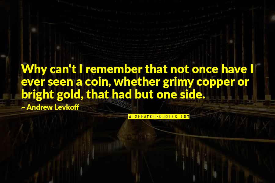 Why Can't It Be The Two Of Us Quotes By Andrew Levkoff: Why can't I remember that not once have