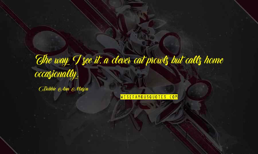 Why Do People Believe In Reincarnation Quotes By Bobbie Ann Mason: The way I see it, a clever cat Why Do People Believe In Reincarnation Quotes By Bobbie Ann Mason: The way I see it, a clever cat