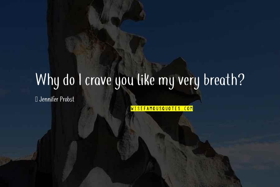 Why I Like You Quotes By Jennifer Probst: Why do I crave you like my very